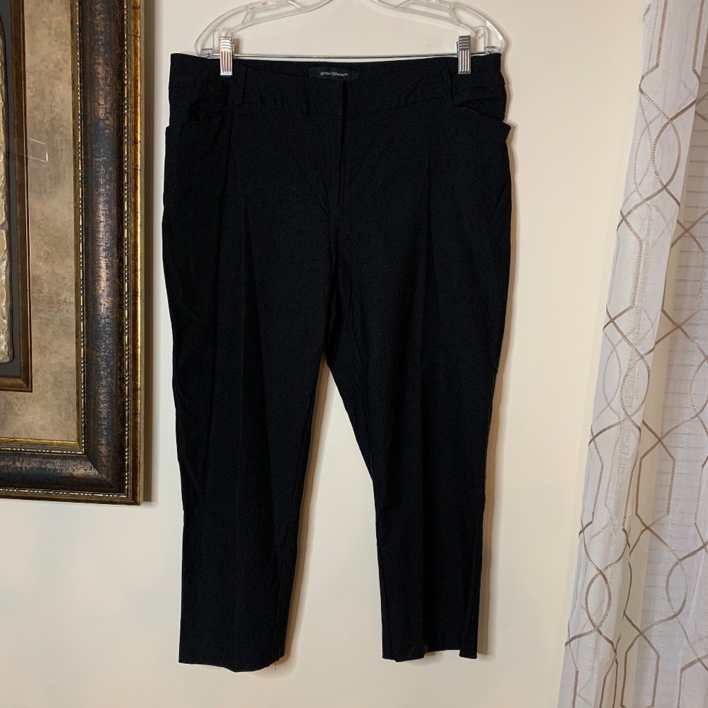 Ashley Stewart Black Crop Pants, Size 18